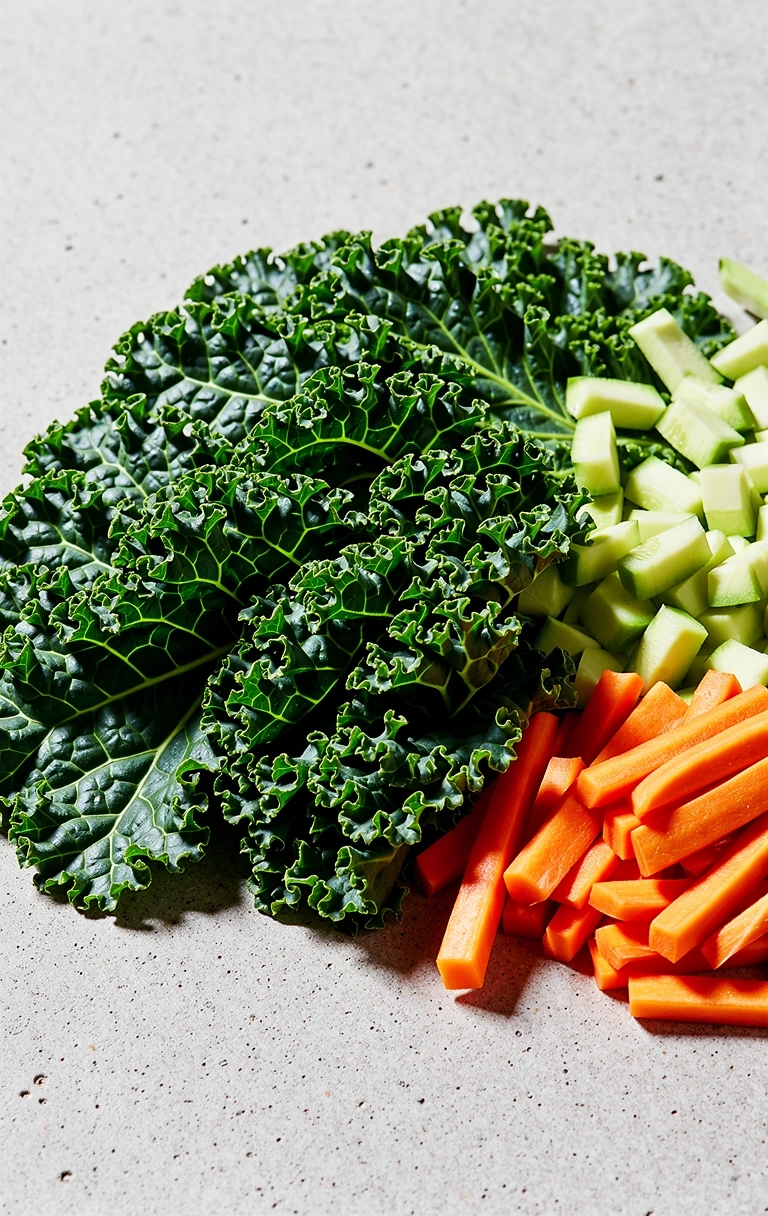 Frische Zutaten auf Beton